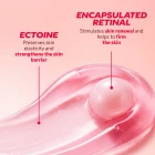 Active capsule texture close-up anti-aging cream