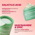Mochi cleanser with salicylic acid and toning pads with niacinamide and zinc