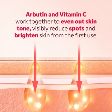 Vitamin C anti-dark spot mask application on face