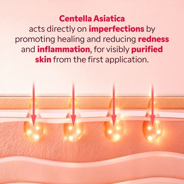 Centella Asiatica collagen mask application on face