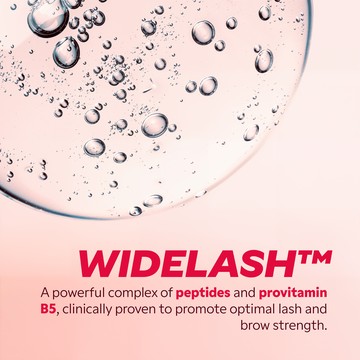 Lash booster serum application along the upper lash line