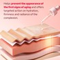 My SOS Beauty anti-aging serum application on neck and jawline