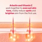 Vitamin C anti-dark spot mask application on face