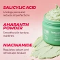 Mochi cleanser ingredients: salicylic acid, amaranth powder, niacinamide