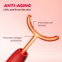 Orange fork-shaped tip of the high frequency device