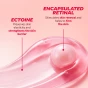 Active capsule texture close-up anti-aging cream