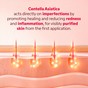 Centella Asiatica collagen mask application on face
