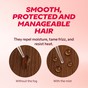 Perfecting Hair Mist before and after frizz control