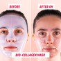 Collagen and vitamin C face mask sachets from Integral Set