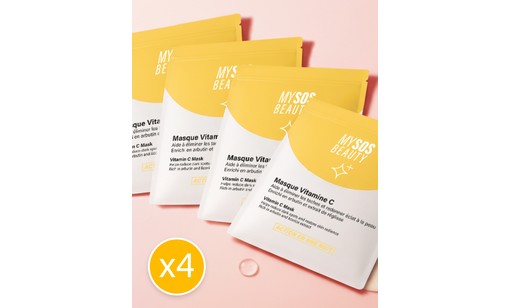 Pack de 4 Mascarillas Vitamina C