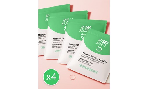 Pack de 4 mascarillas de Centella Asiática