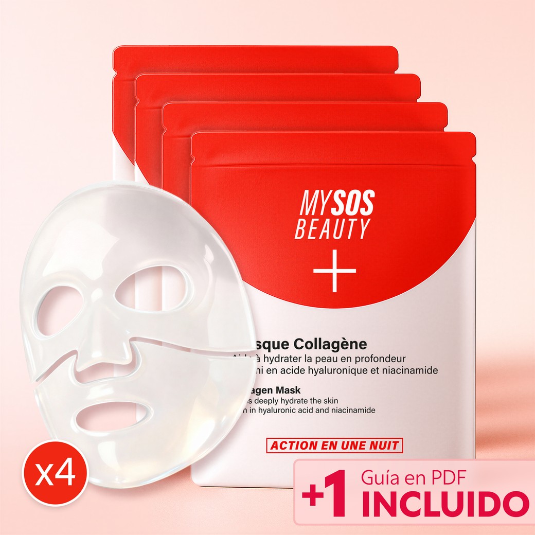 Pack mascarillas bio-colágeno My SOS Beauty vista frontal