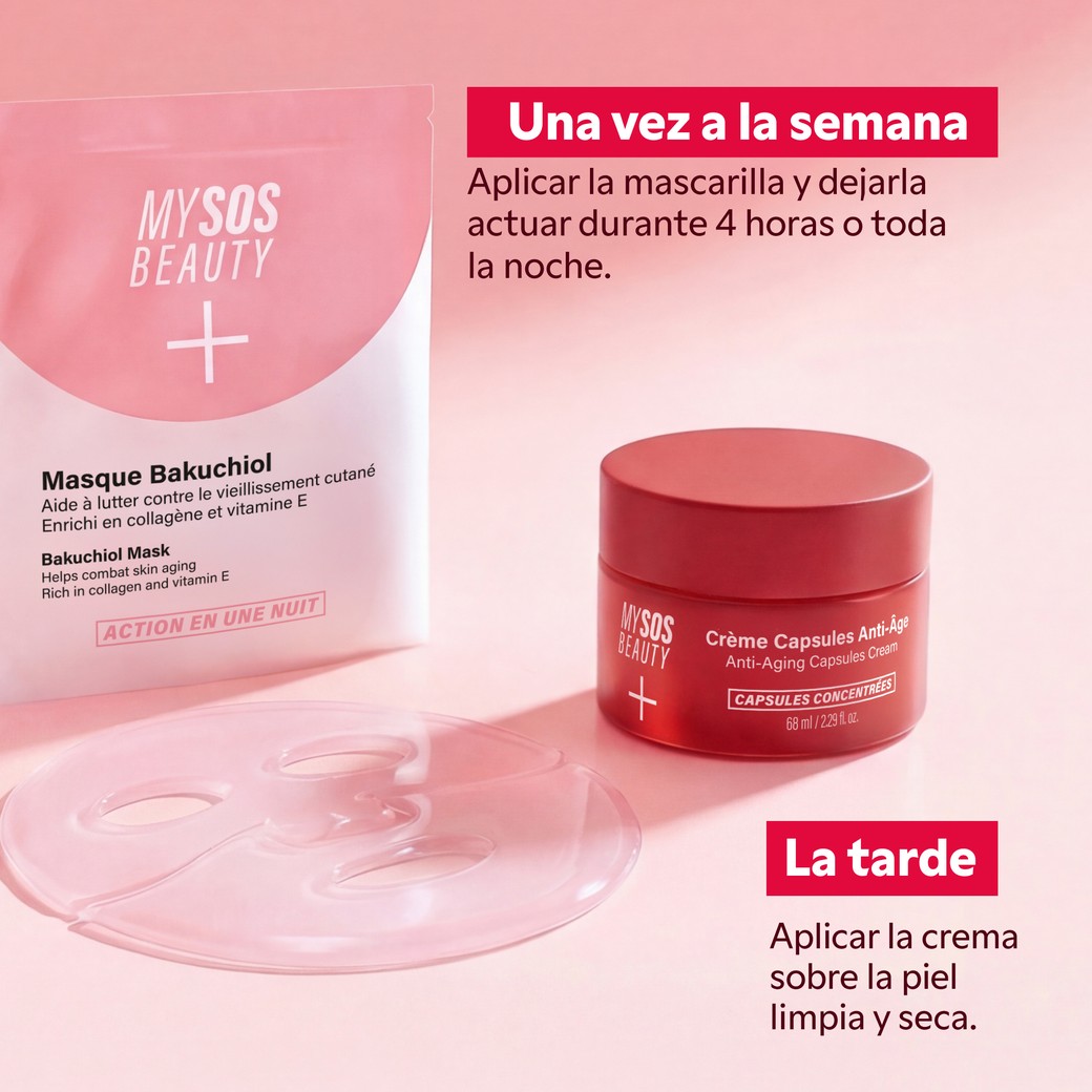 Textura y activos del Dúo Regeneración Intensa My SOS Beauty