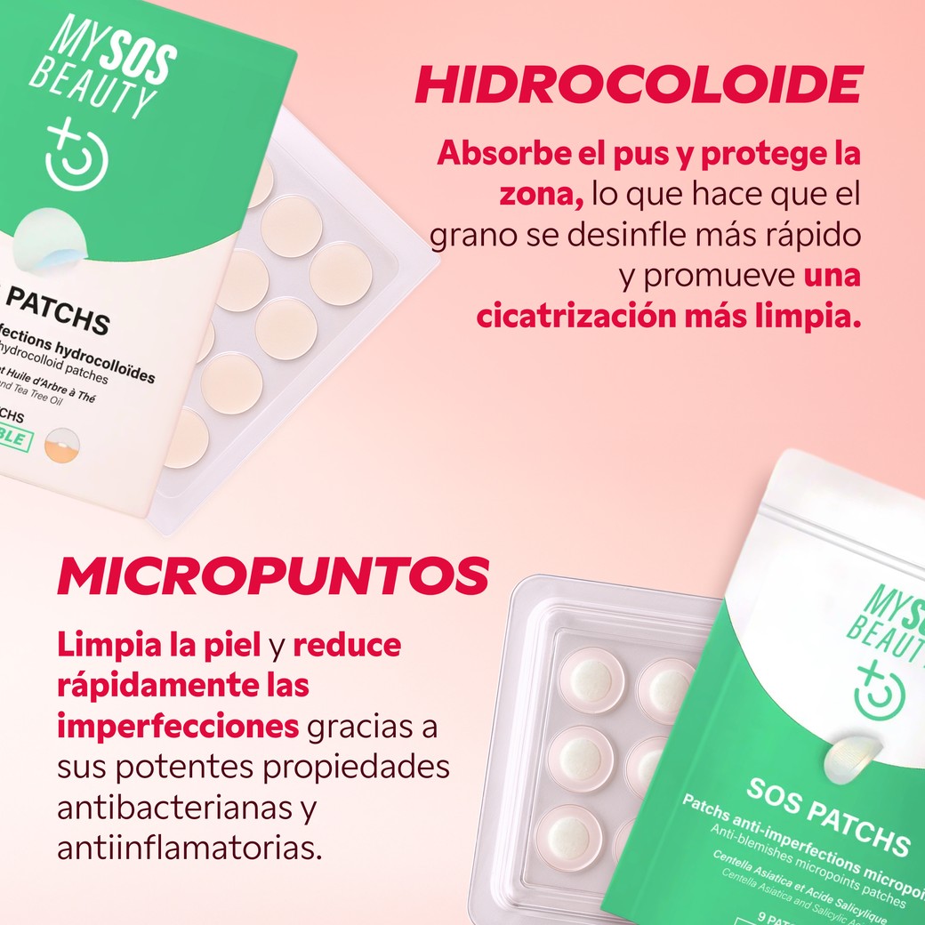 Parches de micropuntos para granos subcutáneos Kit SOS Patchs