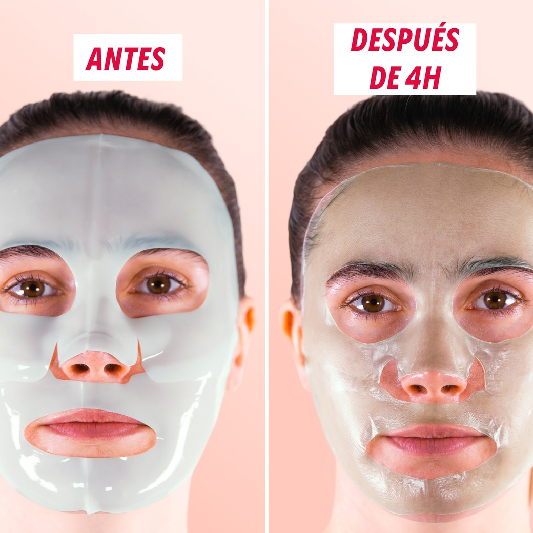 Mascarilla Centella Asiática My SOS Beauty aplicada sobre el rostro