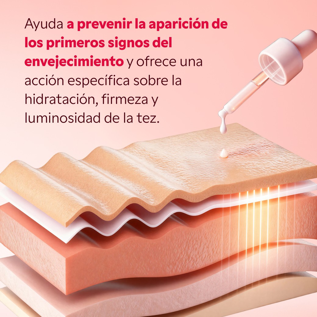 Aspecto de la piel tras usar el sérum intenso