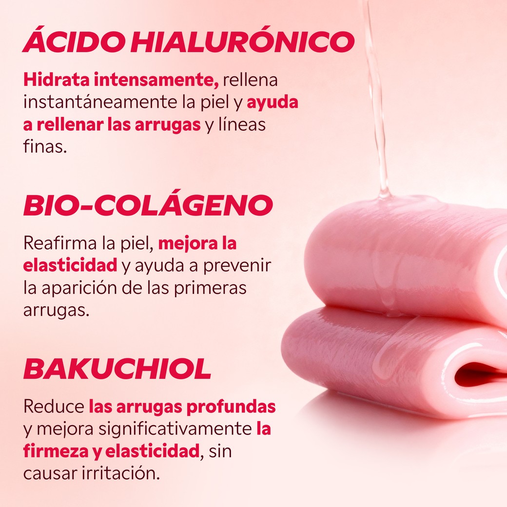 Textura y aplicación de la mascarilla facial Bakuchiol