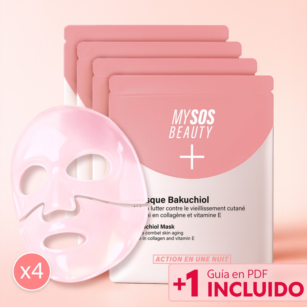 Pack de 4 mascarillas Bakuchiol My SOS Beauty antiedad