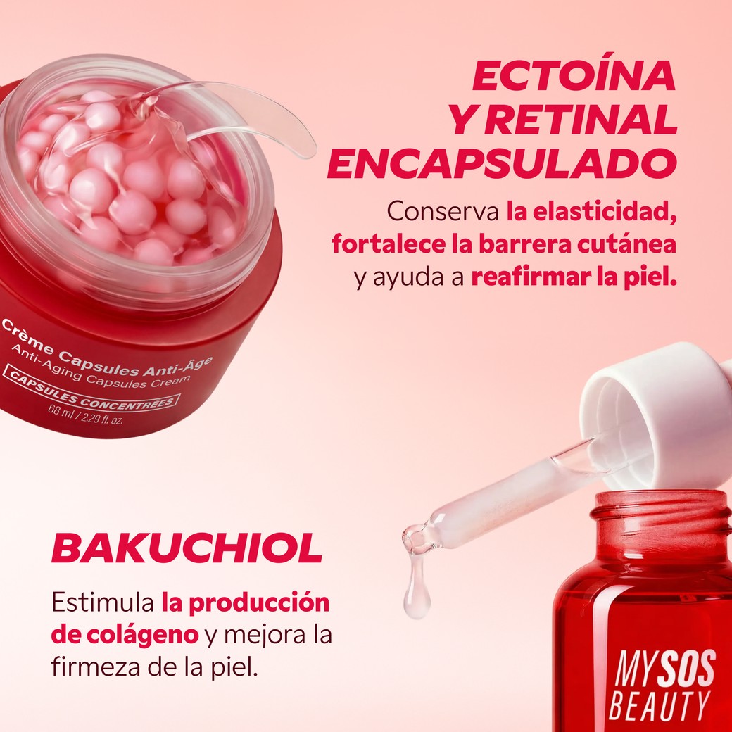 Detalle de texturas de los sérums antiedad My SOS Beauty