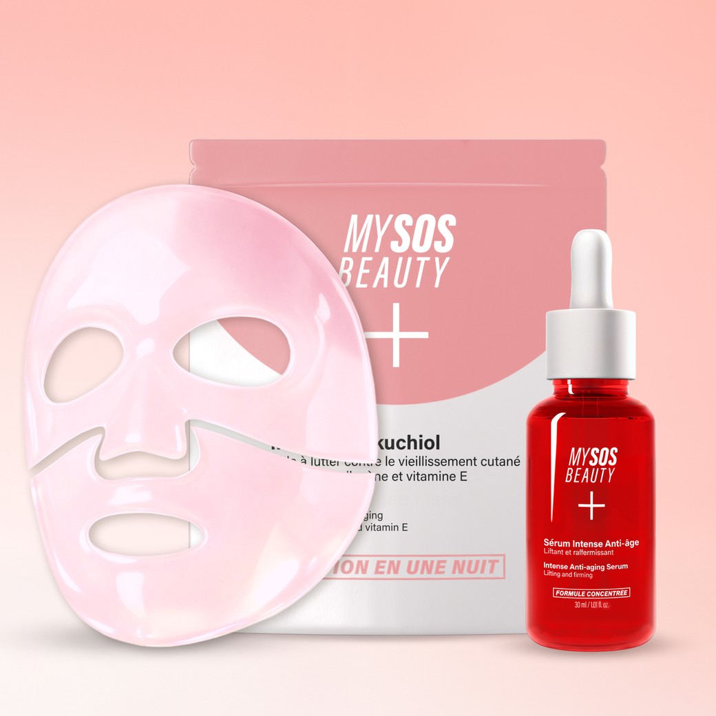 Dúo anti-age: mascarilla con bakuchiol y sérum My SOS Beauty