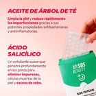 Detalle del parche hidrocoloide absorbiendo impurezas del grano