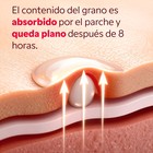 Parche hidrocoloide ultrafino colocado en el rostro