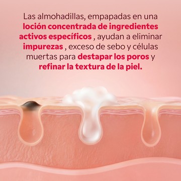 Resultado piel limpia tras usar pads purificantes My SOS Beauty