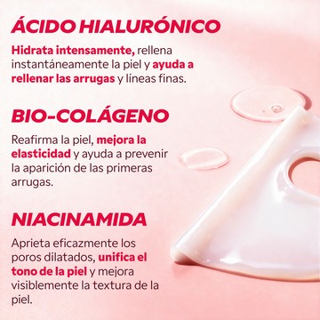 Textura y detalle de la mascarilla bio-colágeno My SOS Beauty