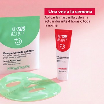 Dúo Piel Limpia My SOS Beauty detalle de ingredientes activos