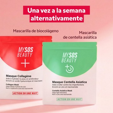 Texturas de las mascarillas del Dúo Hidratante Purificante