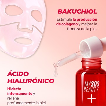 Texturas del dúo antiedad sérum y crema My SOS Beauty