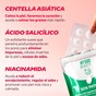 Resultado del parche micropuntos en piel con granos subcutáneos