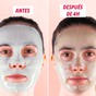 Mascarilla Centella Asiática My SOS Beauty aplicada sobre el rostro