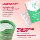 Mikrobodové náplasti a tonizační tampony s niacinamidem a zinkem