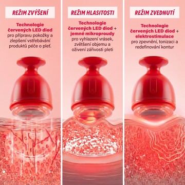 Režimy Boost, Volume a Lift přístroje EMSkin Pro