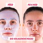 Liftingová maska My SOS Beauty aplikace na obličej